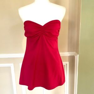 Susana Monaco Burgandy Stretch Top